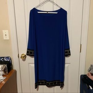 Royal blue night dress